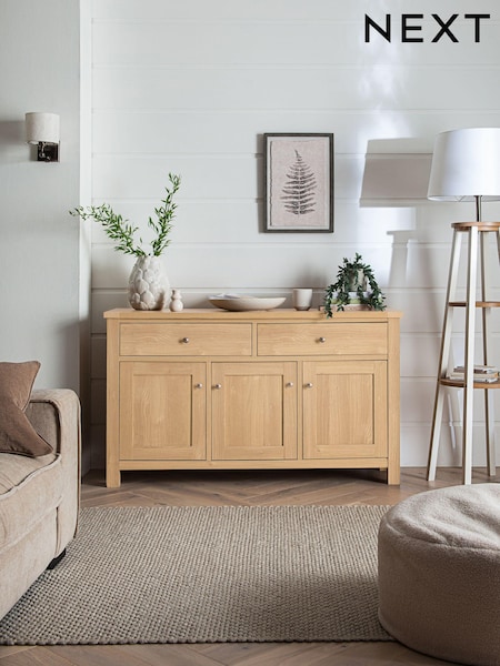 Natural Malvern Oak Effect Large Sideboard (T50751) | €550