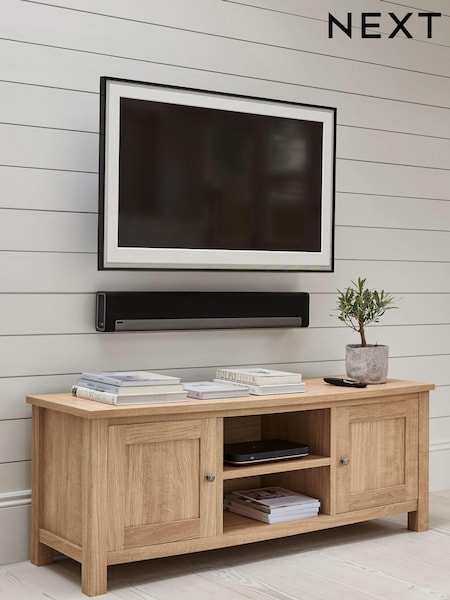 Natural Malvern Oak Effect Up to 60 inch Slim TV Unit (T50752) | €365