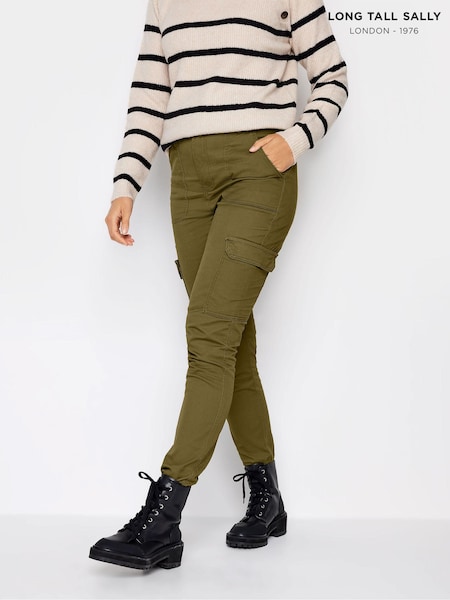 Vihreä - Long Tall Sally Cargo Stretch Skinny Jeans (T50863) | €42