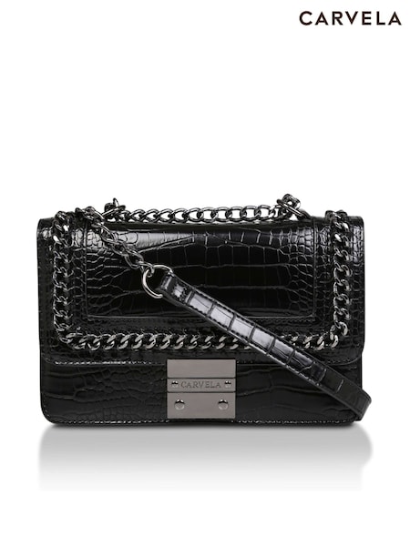 Carvela Bailey Black Qltd Chn Shoulder Bag (T50976) | €113