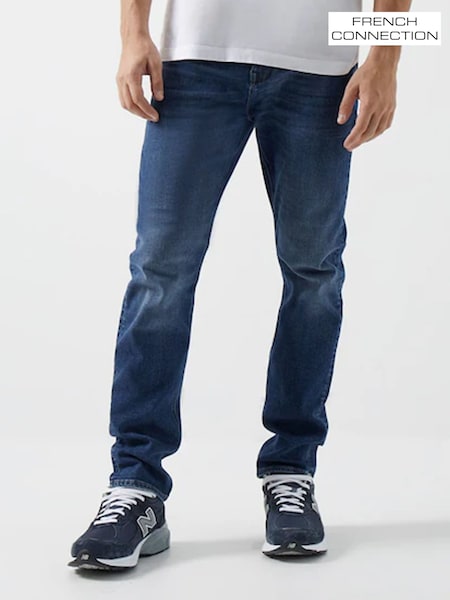 French Connection Blue Slim Fit Vintage Jeans (T51293) | €76