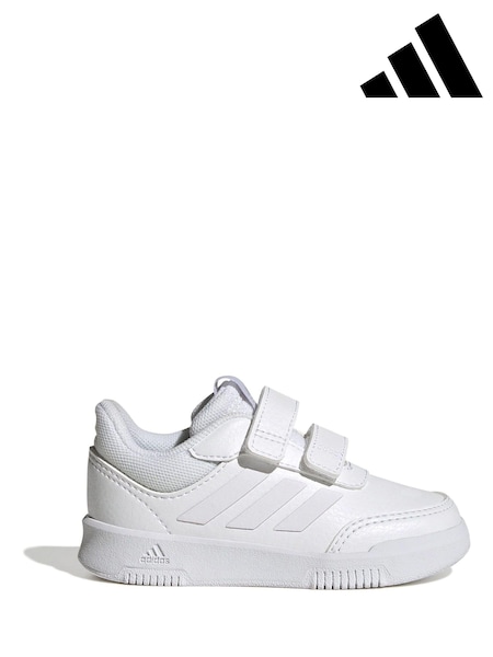 adidas White Black Tensaur Sport Hook and Loop Trainers (T52737) | €29