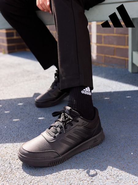 adidas Originals black Black Tensaur Sport Lace Up Trainers (T52757) | €37