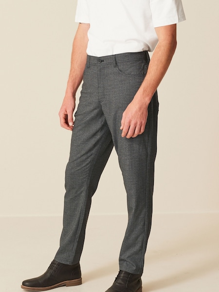 Темно-серый - Smart Textured 5-Pocket Trousers (T52942) | €3