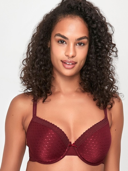 Anya Madsen Red Pretty Square Underwire Padded Bra (T53285) | €6