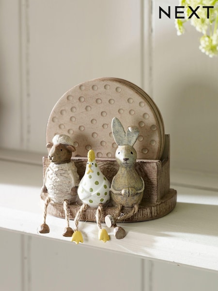 Set of 4 Natural Spring Animal Coasters (T54255) | €10