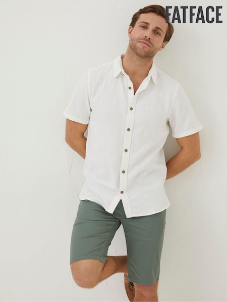 FatFace White Dimson Textured Shirt (T54631) | €27