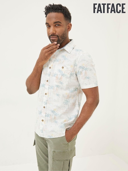 FatFace White Surf Print Shirt (T54721) | €27