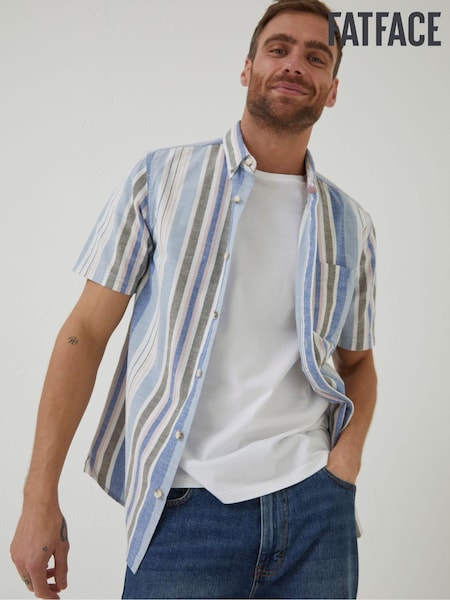 FatFace Blue Tynemouth Stripe Shirt (T54762) | €27