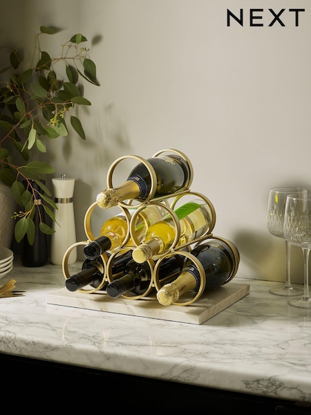 Gold Valencia Wine Rack (T54917) | €38