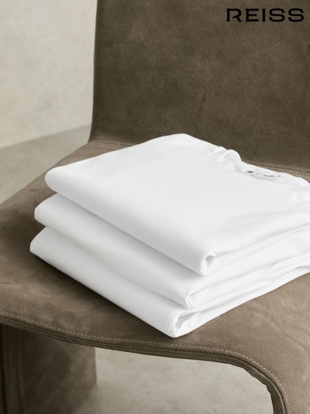 Reiss White Bless 3 Pack Cotton-Jersey Crew-Neck T-shirts 3 Pack (T55099) | €103