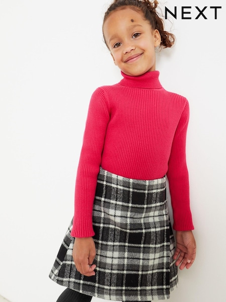 Monochrome Check Skirt And Tights Set (3-16yrs) (T55222) | €14 - €17