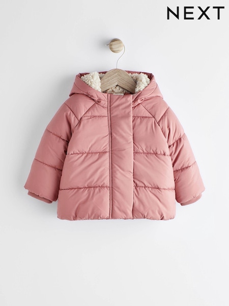 Rostbraun - Padded Baby Jacket With Hood (0mths-2yrs) (T55607) | 18 € - 20 €