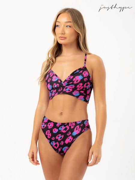 Hype. Womens Black Leopard Bikini (T57065) | €15