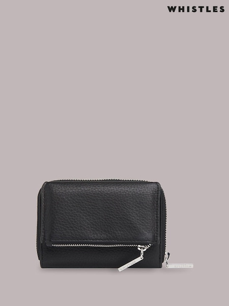 Whistles Black Bibi Zip Purse (T57106) | €75