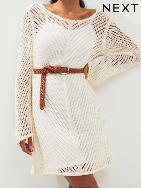 Tanfärgad Brun - Plaited Leather Belt (T57623) | kr260