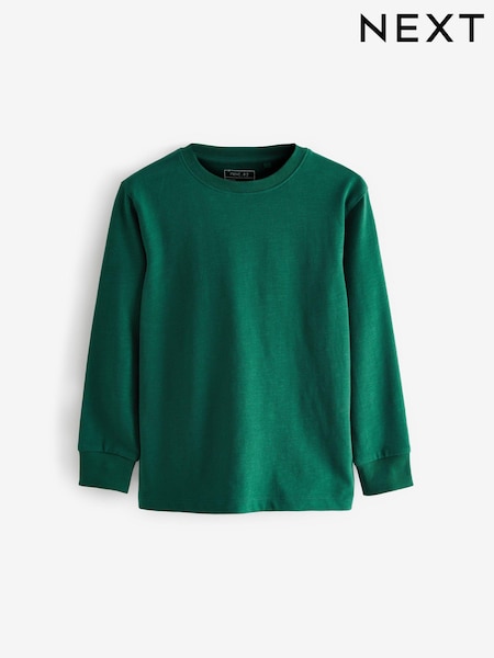 Vihreä metsä - Pitkä hiha Cozy T-paita (3-16v.) (T58002) | €8 - €12