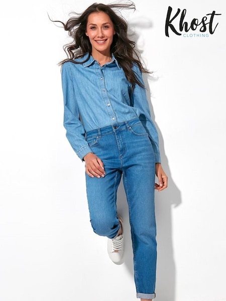 Khost Blue Lightning Bolt Skinny Jeans (T58100) | €18