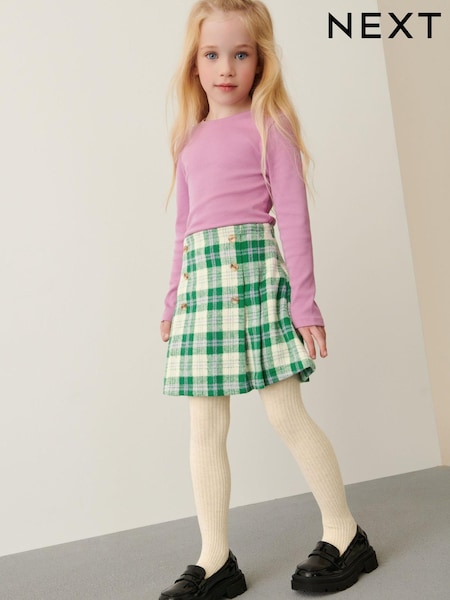Green Check Skirt And Tights Set (3-16yrs) (T58683) | € 12 - € 14