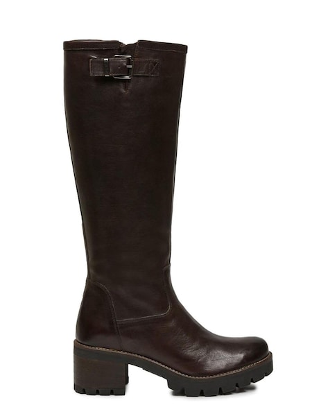 Celtic & Co Brown Biker Knee Boots (T59242) | €74