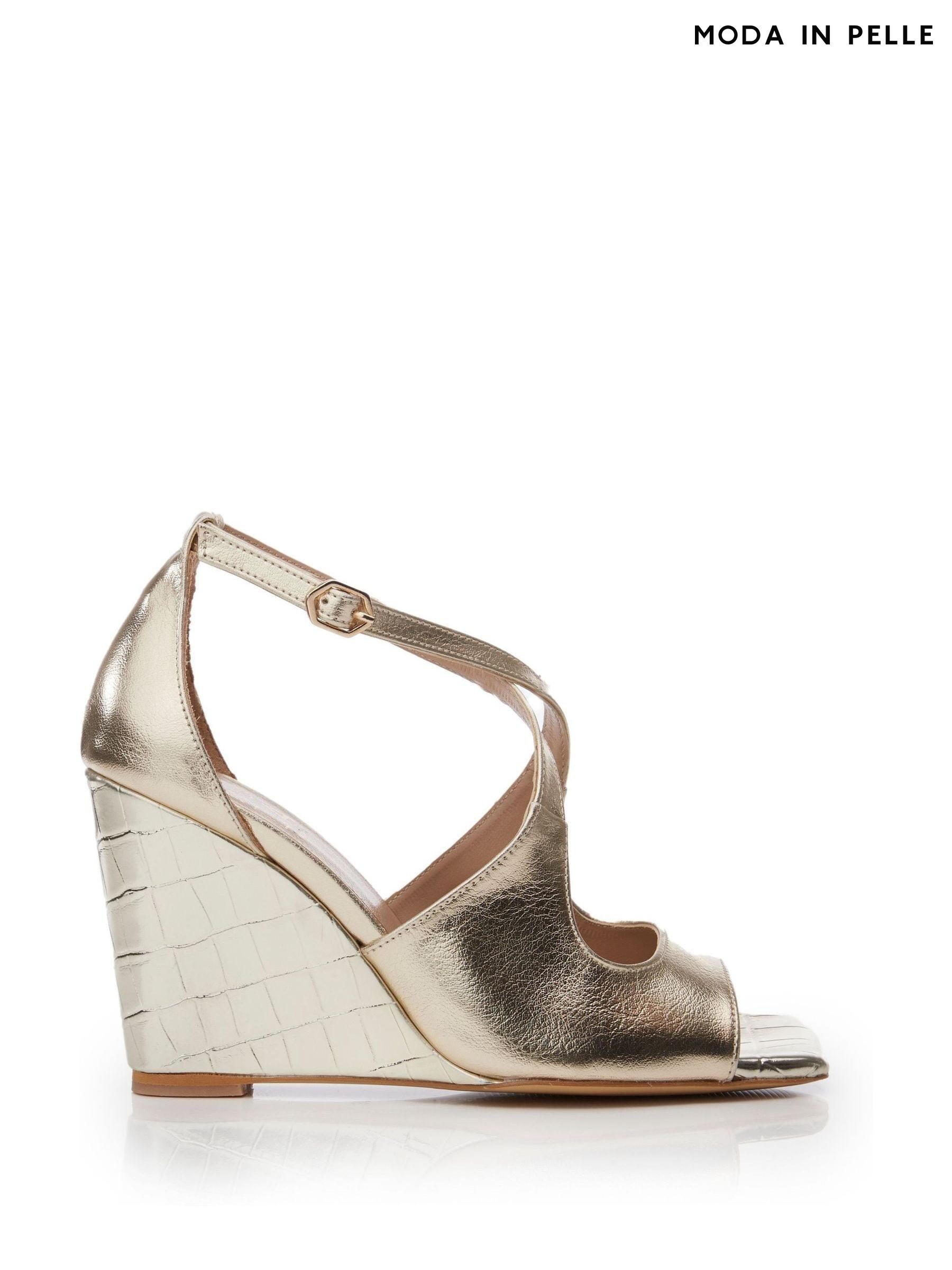Women s Moda In Pelle Wedge Metallic Sale Next Luxembourg