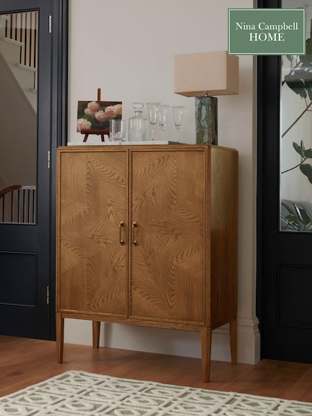 Nina Campbell Dark Oak Tedworth Bar Cabinet (T60023) | €1,133