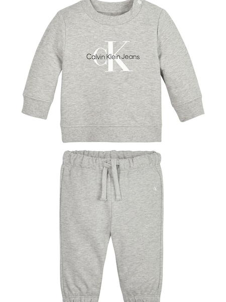 Calvin Klein Jeans Baby Grey Crew Neck Jumper Set (T60037) | €56
