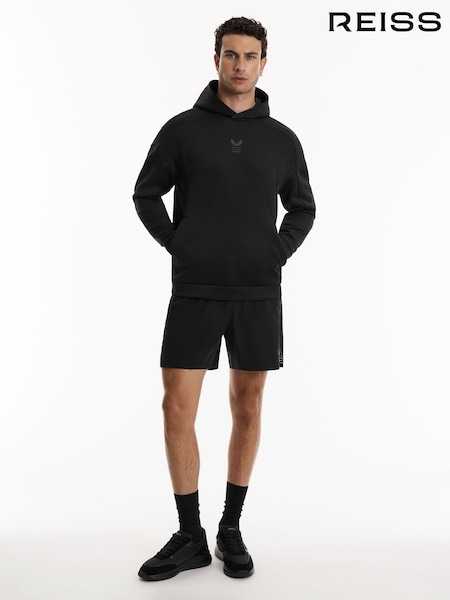 Black - Regular Reiss Flex Hoodie Reiss | Castore Technical Flex Hoodie