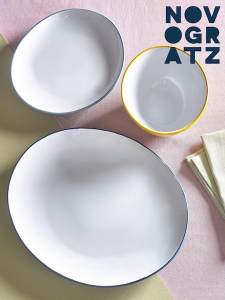 Novogratz 12 Piece Multi Oval Shaped Dinnerset (T60116) | €89