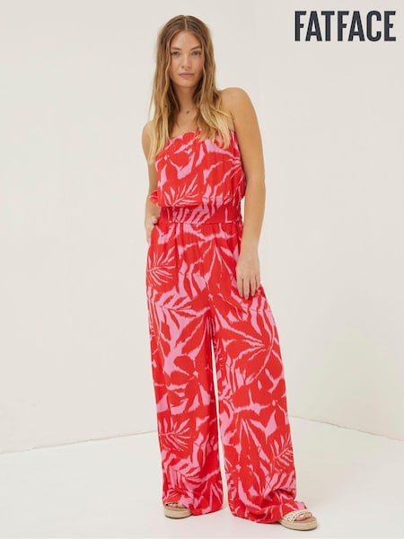 FatFace Red Bennie Ikat Jumpsuit (T60374) | €35