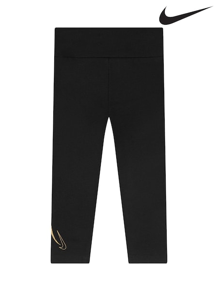 Nike Black/Gold Little Kids Shine Leggings (T60392) | €13