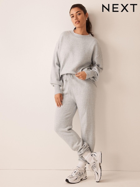 Grey Knitted Lounge Joggers (T60537) | €6.50