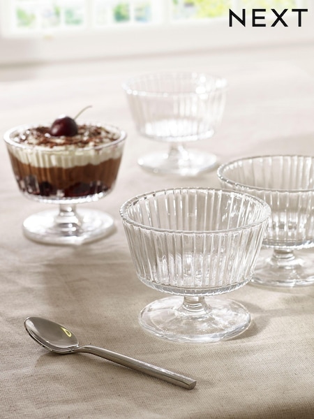 Set Of 4 Glass Trifle Dessert Bowls (T60685) | € 23