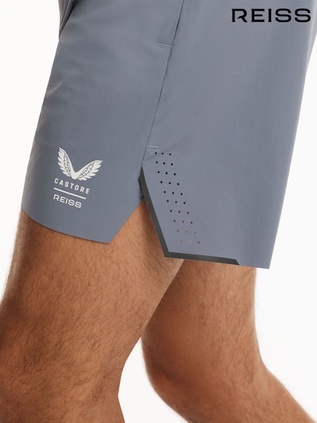 Azul - Regular Reiss 5 Deep Split Short Reiss | Castore 5-inch Training Shorts