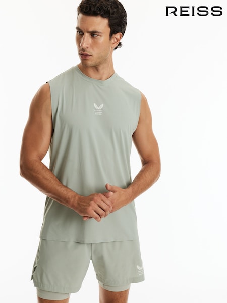 Ашық жасыл - Regular Reiss Reiss | Castore Performance Graphic Vest