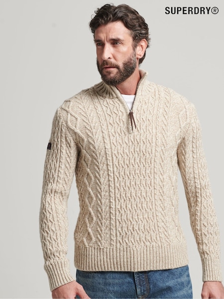 Superdry Natural Jacob Henley Jumper (T61558) | R$ 590