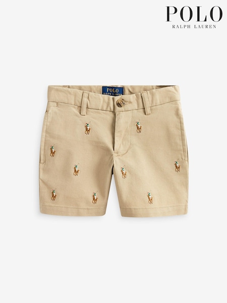 Polo Ralph Lauren Boys Natural All-Over Pony Chinos (T61781) | €50 - €56