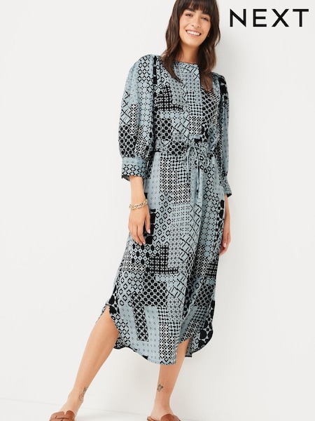 modra Geo - 3/4 Sleeve Midi Dress (T63633) | € 16
