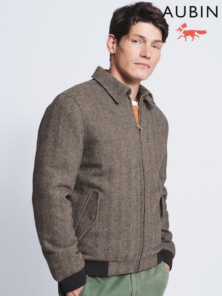 Aubin Alderney Wool Harrington Jacket (T63958) | €121