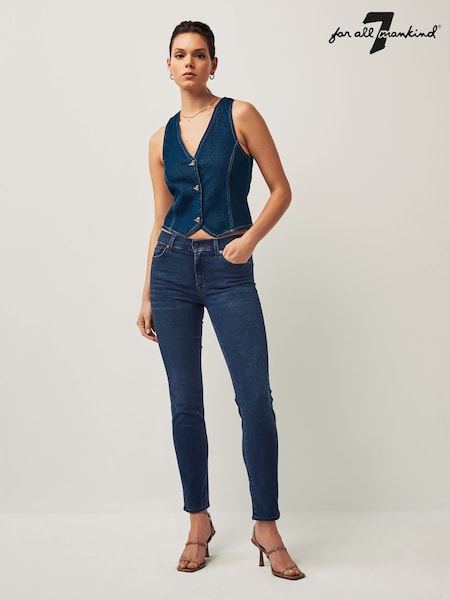 7 For All Mankind Roxanne Mid Rise Slim Leg Jeans (T64079) | €185