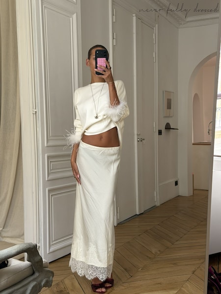 Кремовый - Юбка Never Fully Dressed Maeva