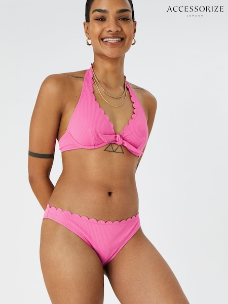 Accessorize Pink Scallop Trim Bikini Briefs (T64687) | 7 €