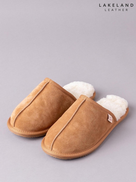 Kellanruskea Ruskea - Lakeland Leather Mens Sheepskin Slider Slippers (T65298) | €102