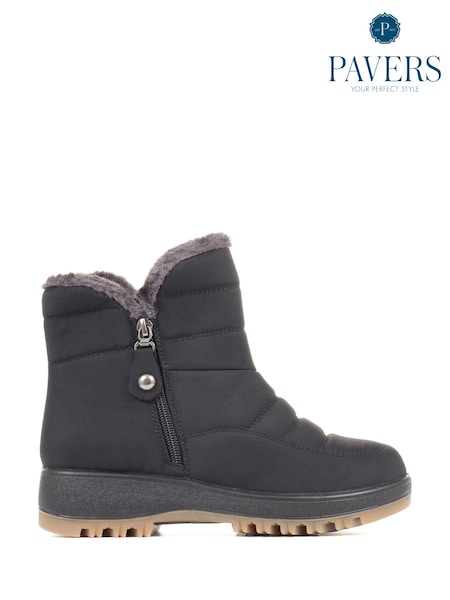 Pavers Black Shower Proof Padded Boots (T65322) | R$ 345