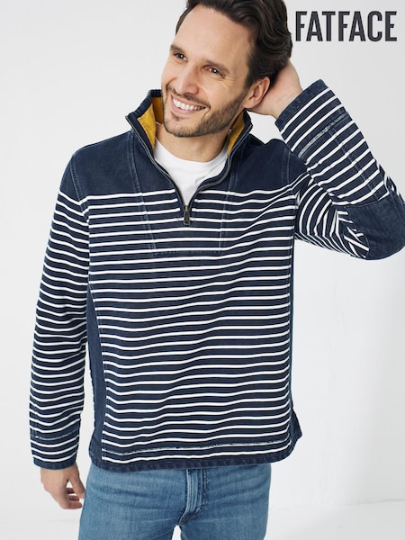 FatFace Blue Airlie Breton Sweat Top (T65509) | €37