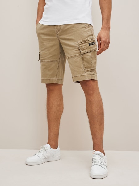 Superdry Natural Vintage Logo Cargo Shorts (T66815) | $87