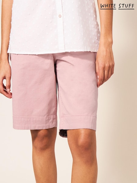 White Stuff Pink Hayley Organic Chino Shorts (T68172) | €27