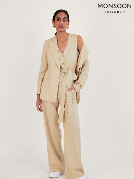 Monsoon Natural Jenny Linen Blend Jacket (T69010) | €59