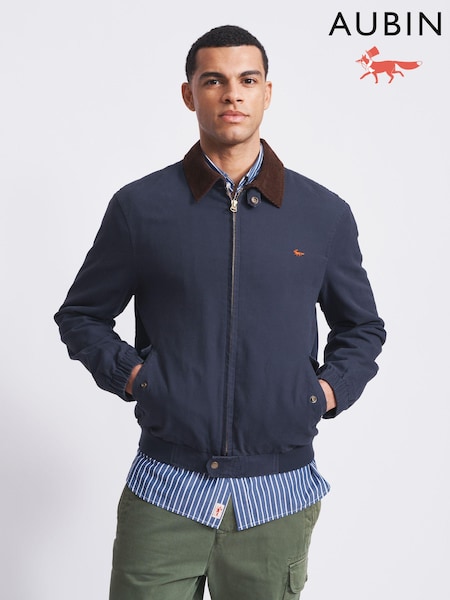 Aubin Blue Cartmel Canvas Harrington Jacket (T69714) | €102