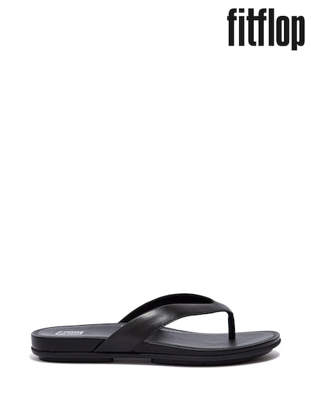 FitFlop Gracie Leather Flip-Flops (T70376) | ₪352